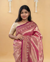 SC3582 - Tissue Saree With Premium Multi Colour Stone